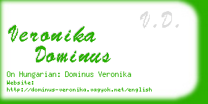 veronika dominus business card